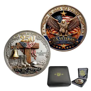 250th Anniversary Commemorative Coins – Golden American Flag & Liberty Bell Design, Collectible Coins for Coin Collectors, USA 250th Anniversary, Durable Metal Coins for Display & Gifts
