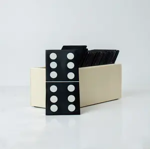 BLACK AND WHITE DOMINO BOX