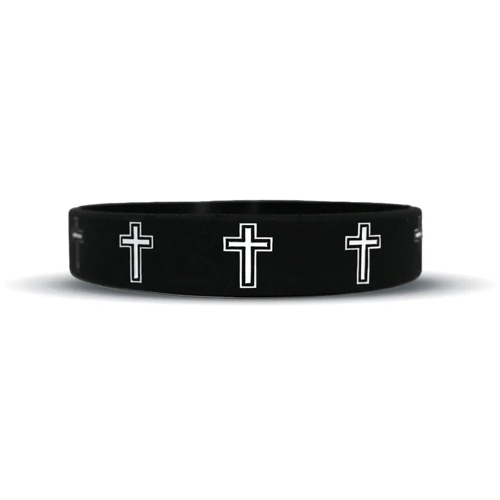 Faith Cross Black Wristband Faith Cross Black Wristband