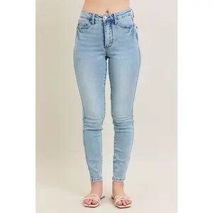 Judy Blue Mid Rise Tummy Control Vintage Wash Skinny Denim Jeans 88980 Pants Stretchy
