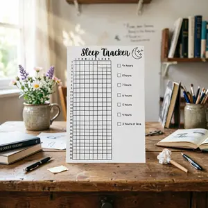 10 Annual Sleep Tracking Cards, Sleep Quality Record Sheet, Visual Health Management Tool, Moon Star Sleep Tracker, 365-Day Habit Monitor