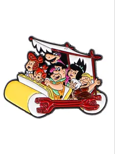 Cartoon Movie Enamel Brooch, Zinc Alloy Badge, Elegant Women's Holiday Gift, Backpack & Clothing Accessory, All Seasons