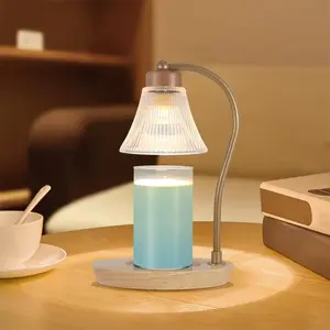 Ceramic Electric Candle Warmer Lamp with Timer, Dimmer, and Switch – Home Decor Candle Holder