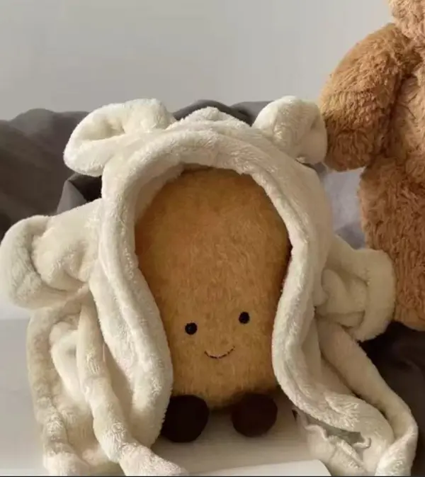 Bathrobe Bear Plush Toy Barcelona Bear Outfit Gift Cute Barcelona Bear with Bathrobe Only the bathrobe doesn't contain a bear