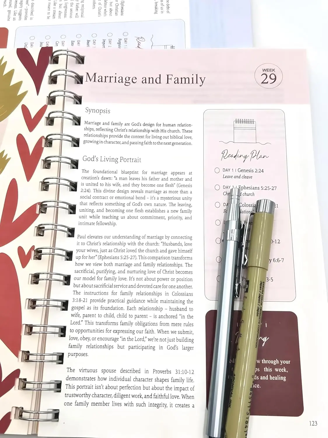 The Bible in A Year Journal | 52-Week Scripture Study Notebook | A5 Spiral Devotional Planner for Christian Faith & Daily Bible Reading