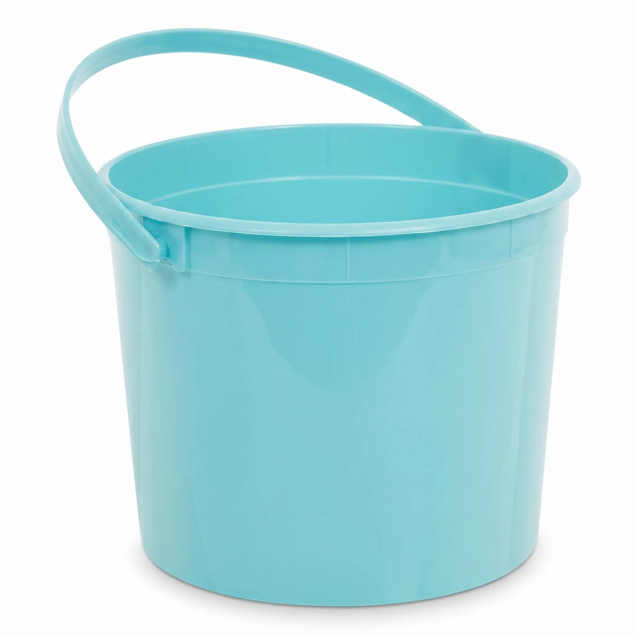 Robin's Egg Blue Plastic Party Favor Bucket Robin's Egg Blue Plastic Party Favor Bucket
