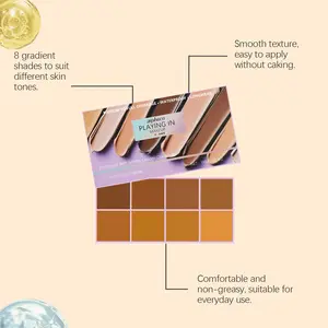 Zephoco 8 Colors Matte Gradient Concealer Balm, Natural Lightweight Smooth Flawless Finish, Light Color Series/middle Color Series/dark Color Series