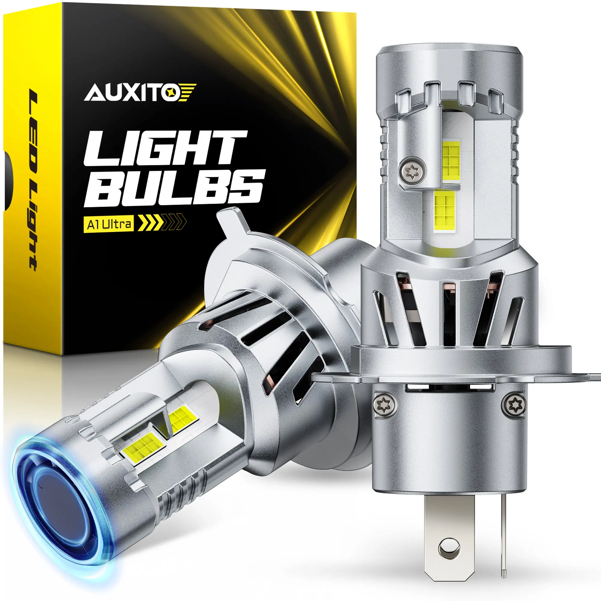 【ULTRA HEADLIGHT】For 2001-2009 Toyota Prius LED Headlight Bulbs-H4 9003 High/Low Beam LED Bulbs, 58000LM insane Brightness,6500K White,70,000Hrs Long Service Life with Cooling Fans,CANBUS Ready,No Flickering,Pack of 2