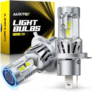 AUXITO H4 9003 LED Headlight Set,58000LM High Low Beam Bulbs 6500K Cool White Super Bright,Plug N Play, 70,000 Hrs Long Lifespan, No Flicker,Pack of 2