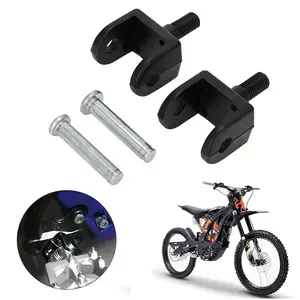 Motorcycle Foot Pegs, CNC Aluminum Footpeg Bracket, Motorcycle Pedal Holder Clamp for Sur Ron Light Bee X S Segway X260/X160 Electric Dirt Bikes