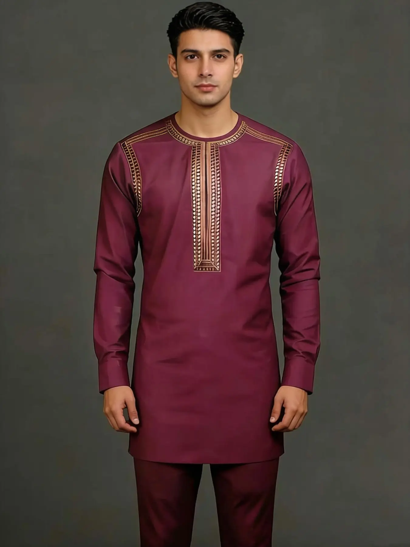 Printed robe set, Men, perfect for casual and festive occasions, Kurta