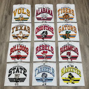 Vintage 90s All Team Football T-Shirt Ash Color, Vintage College Football Graphic Tee, Retro Sports Fan Pullover, Casual Unisex Top for Game Day