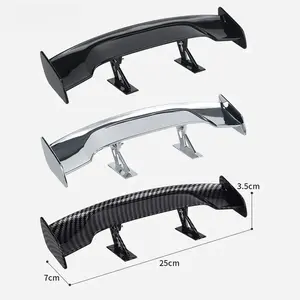 For GT Style Small Rear Trunk Spoiler Wing Car Rear Spoiler Boot Mini Wing Model Decoration Auto Accessories Universal Wing