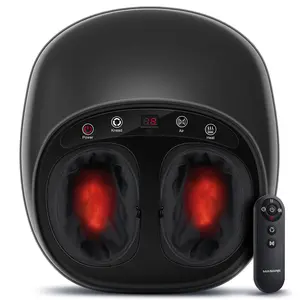 Shiatsu Foot Massager with Heat – Deep Kneading for Tired Feet & Relaxation, Remote Control, Gifts for Women Men, Adjustable, Daily summerwins