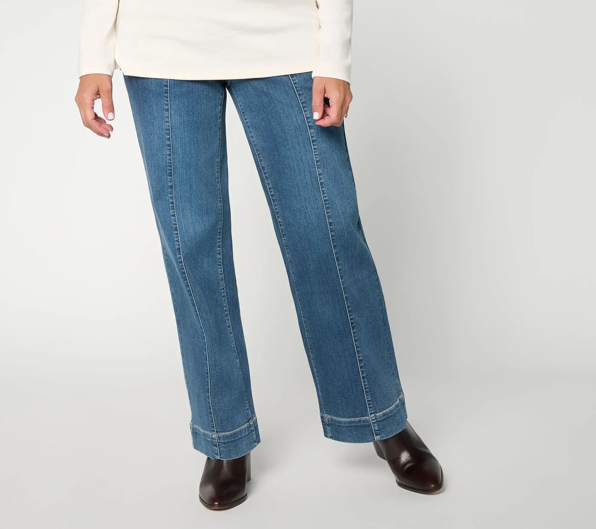 Belle by Kim Gravel Regular Denim TripleLuxe Traveler Jeans
