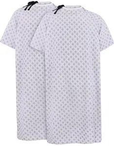 Utopia Care 1 Pack Unisex Hospital Gowns, Long Length Patient Gowns with Back Tie, Comfortably Fits Sizes up to 2XL