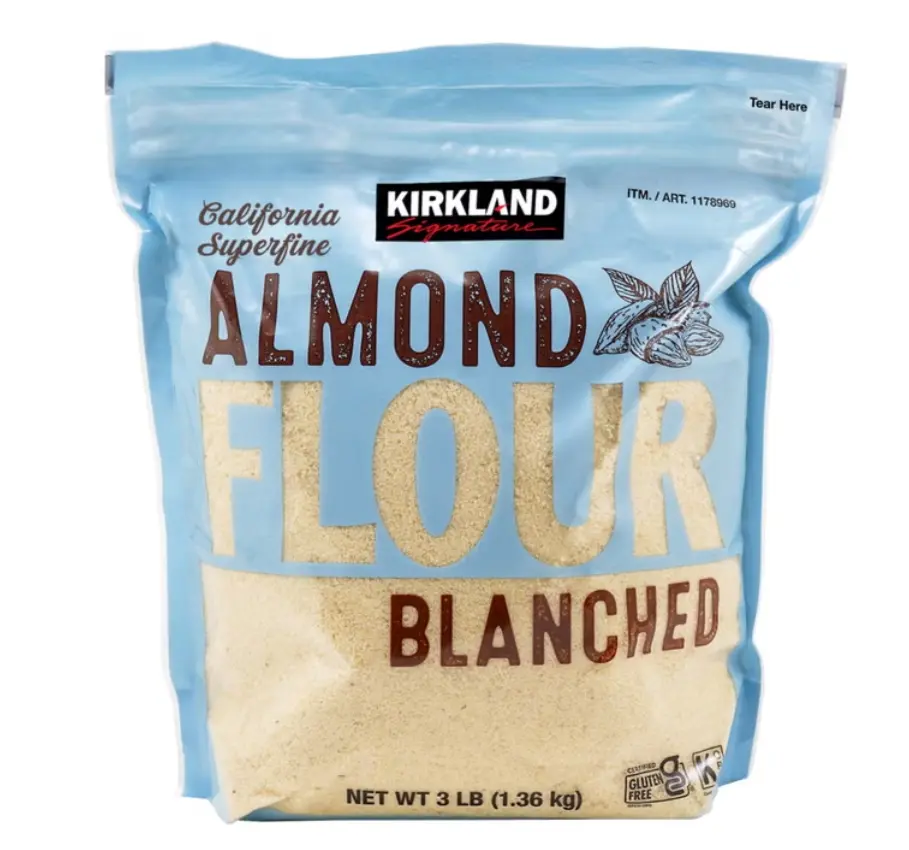 Kirkland Signature Blanched Almond Flour - 3 lbs, Kosher, Gluten-Free, Good Source of Fiber, Ideal for Baking