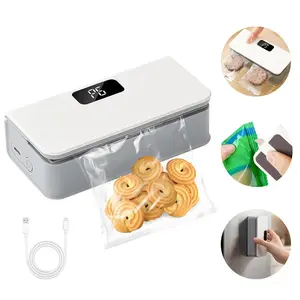 Mini Bag Sealer, 2 in 1 Heat Sealer with Cutter, Mini USB Rechargeable Snack Bag Sealing Machine, Portable Mini Plastic Bag Sealer, Plastic Bags Food Storage Snacks