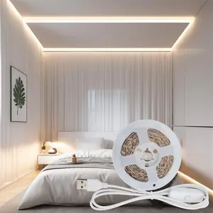 USB Powered LED Light Strip, Dimmable Adjustable Brightness LED Light Strip with Button Control Switch, Suitable for Living Room, Bedroom and Other Light Decoration, Dimmable Led Lights, Adjustable Leds