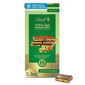 Lindt Dubai Style Chocolate Bar with Pistachio Cream & Kadayif Pastry 5.3oz Limited Availability Made in Germany US