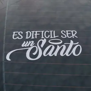 ES DIFICIL SER UN SANTO HP - 7.5 x 4 Inches Car Sticker Decal For Car Window