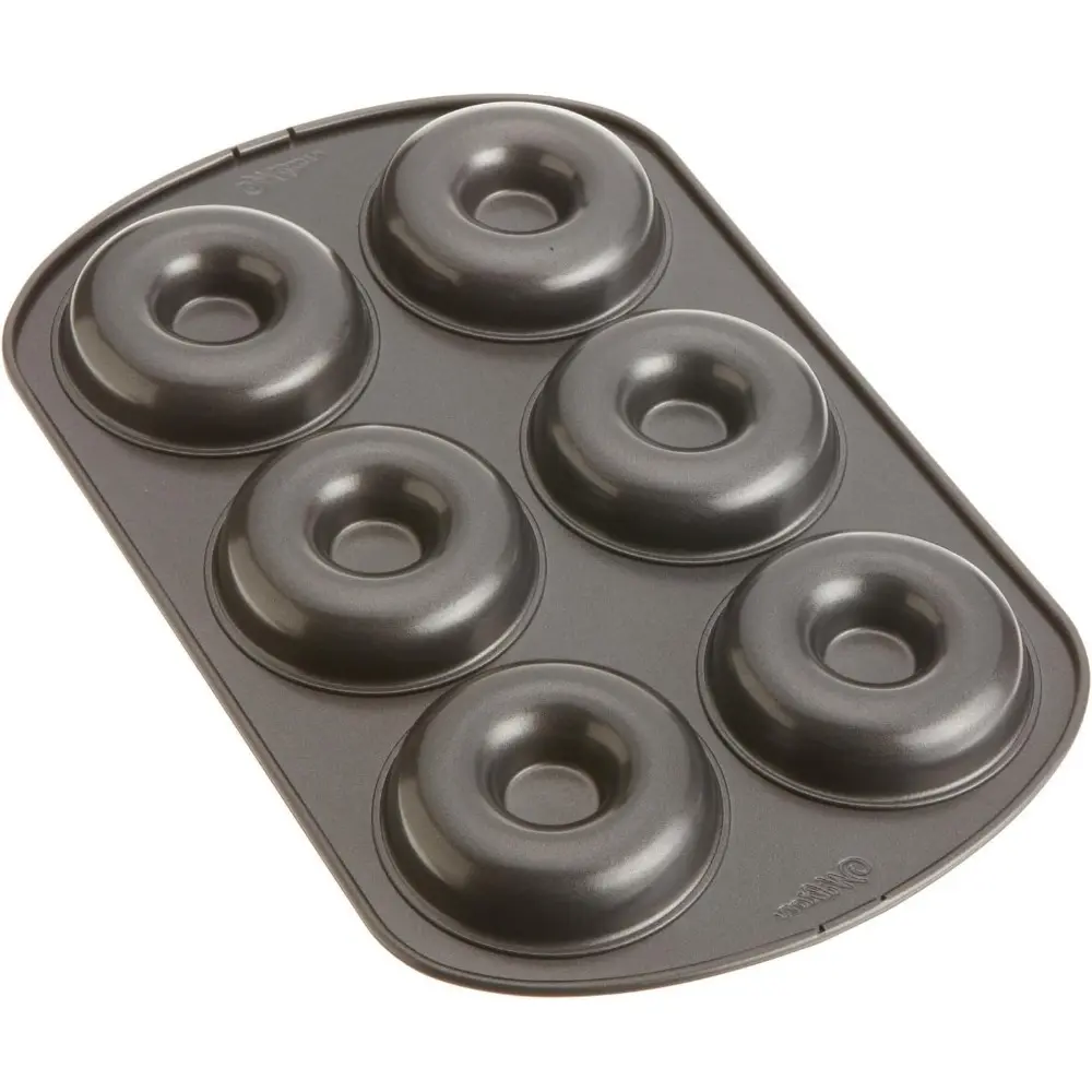 Wilton Gold Premium Non-Stick Warp-Resistant Donut Baking Tin Set, 2-Piece, PFA-Free, Packaging May Vary