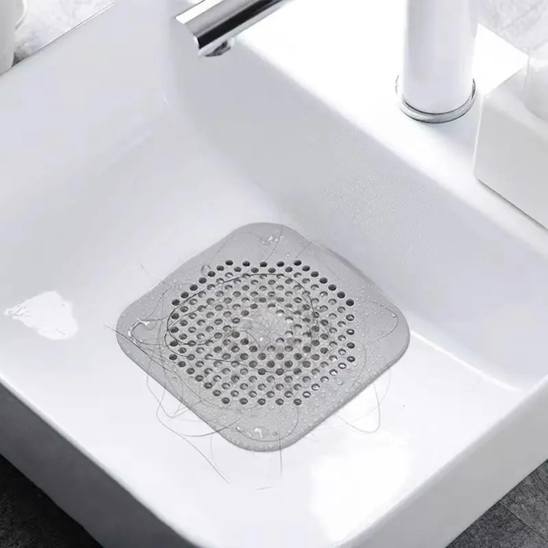 2pcs Kitchen Sink Strainer Replacement Filters, Hair Catcher Drain Cover for Bathroom, Silicone Anti-Clog Suction Cup Filter