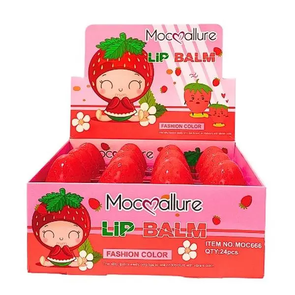 Dewha Strawberry Lip Balm, a Gentle, Hydrating, and Nourishing Formula for Normal Lips with a Soft Gloss