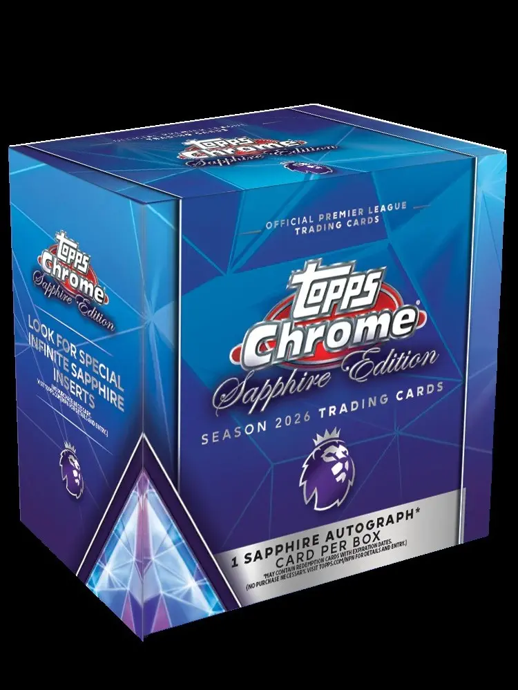 2026 Topps Chrome Premier League Soccer Sapphire Edition Box