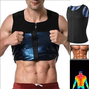 Men Waist Trainer Vest Hot Sweat Body Shaper Premium Workout Shirt Training Body Shaper Tank Top Fitness Sports Running Tank