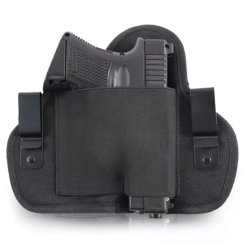 Slim Concealed Carry Holster Clip, IWB Inside Waistband Gun Holster, Ambidextrous Hidden Carry Pistol Holder for Hunting Daily Workout, Universal Compact Handgun Holster with Belt Clip for Men Women