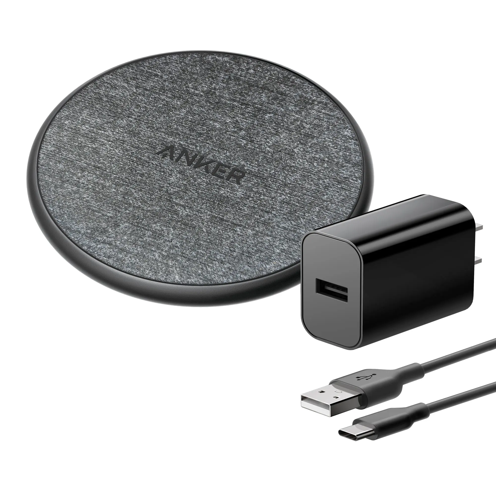 Anker 10W Wireless Charging Pad with Cable + Wall Charger Included Anker 10W Wireless Charging Pad with Cable + Wall Charger Included
