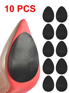 10 PCS Anti-Slip Thick Rubber Sole Protectors, Silent High Heel Repair Pads, Shoe Sole Protection, Durable Non-Skid Footwear Accessories, Heel Cover