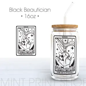 Beautician in Black | UV DTF Decal