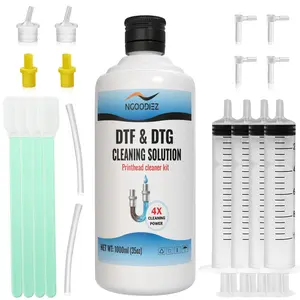 Printhead Cleaning Kit DTF Universal Printer Nozzle Cleaner Solution DTG Print Head Cleaning for Epson All Direct Transfer Film Printers - Works with DTF DTG Ink (1000ml (34OZ))