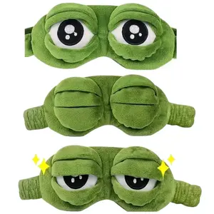 3D Stereo Frog Eye Mask, ultra soft and skin-friendly with hypoallergenic design, adjustable strap portable eyeshade, excellent light blocking effect, fun and novelty party props, perfect for gatherings, cosplay and holiday gifts