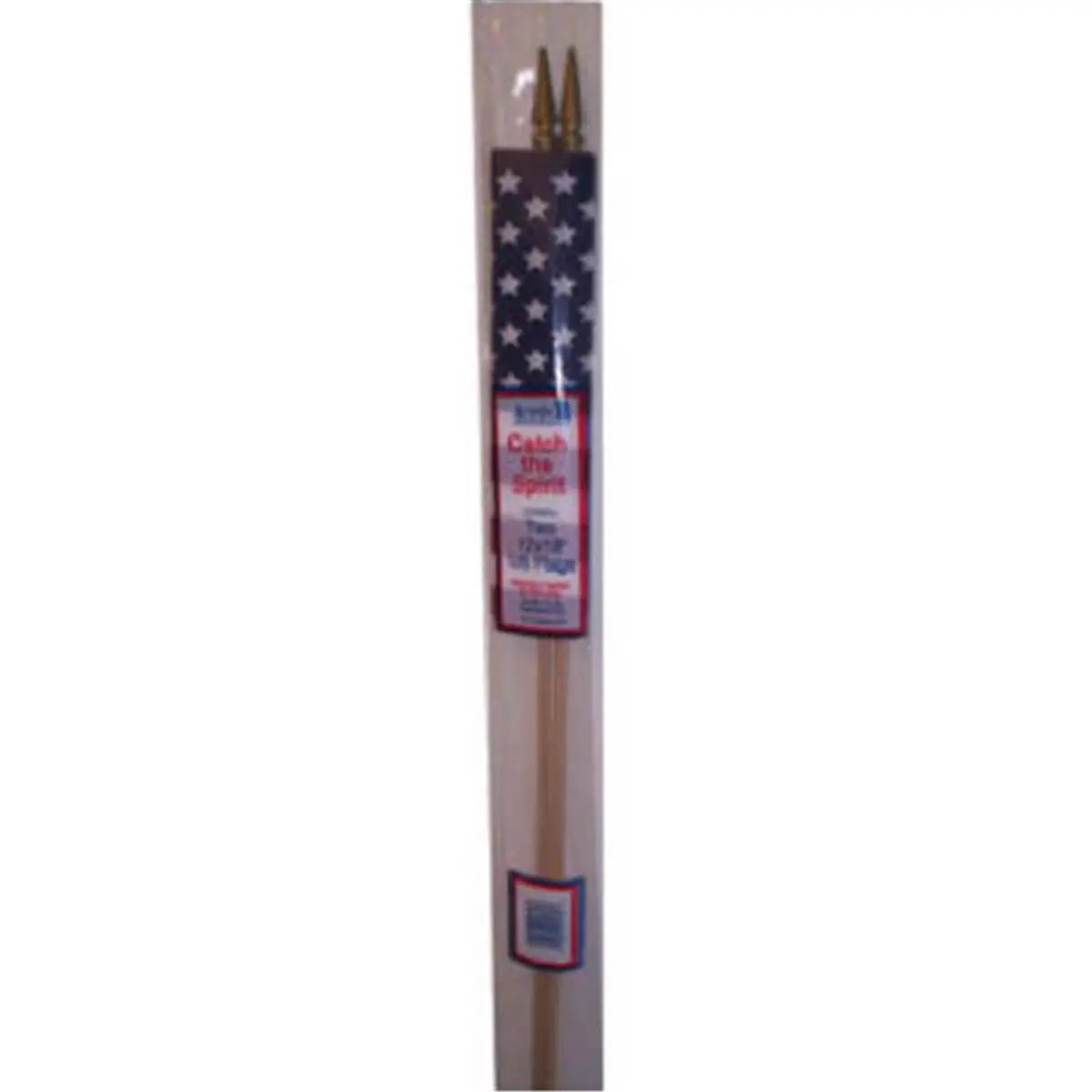 Annin Flagmakers 041309R 12x18 in. Poly-Cotton US Flag Banners, 2-Pack