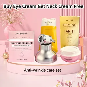 Firming Electric Eye Cream and Neck RollerSkincare Set Electric Massage Eye Cream with DarkCircles Firming Fine Lines Hydrating MoisturizingRadiant Skin Care with Red Light Micro-VibrationHead Vibration Electric Eye Cream Massager neck-eye care