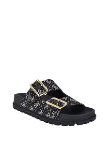 GUESS Female Fasten Raffia Sandals