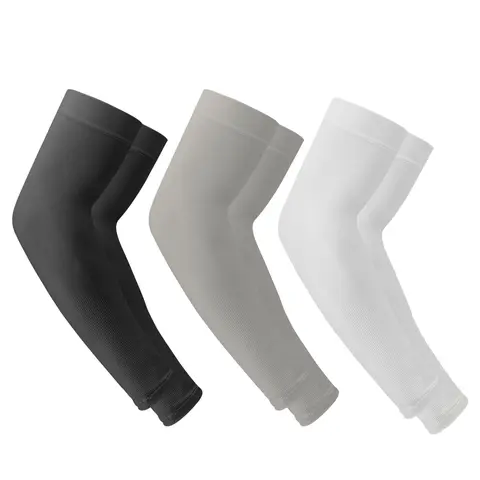 3 Pairs UV Protection Cooling Arm Sleeves, Compression Sun Sleeves for Men Women Youth Arm Support for Cycling Baseball Basketball Driving