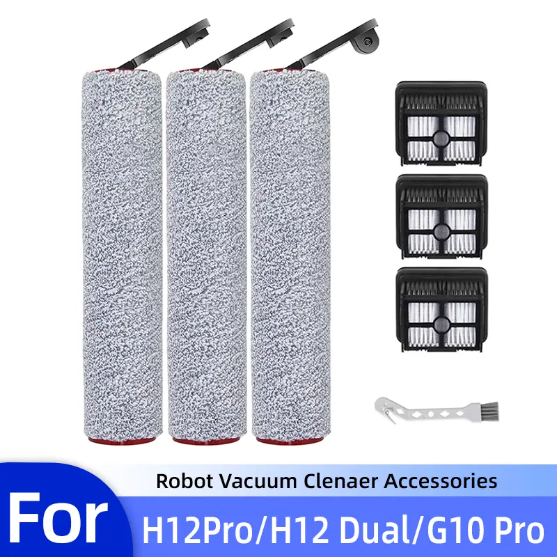 Replacement Vacuum Filters & Roller Brushes for Dreame H12 Pro Wet Dry Vacuum Cleaner, Easy-to-Use Household Appliance Parts for Clean Floors