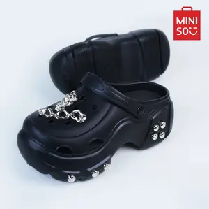 Punk Phantom series thick-soled nailed fashion slippers Women Sandals Girl Platform,cozyvibes