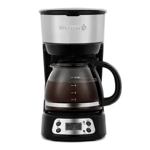 Holstein Housewares 5-Cup Programmable Coffee Maker with LCD Display Auto Pause Serve Function & Removable Filter Basket