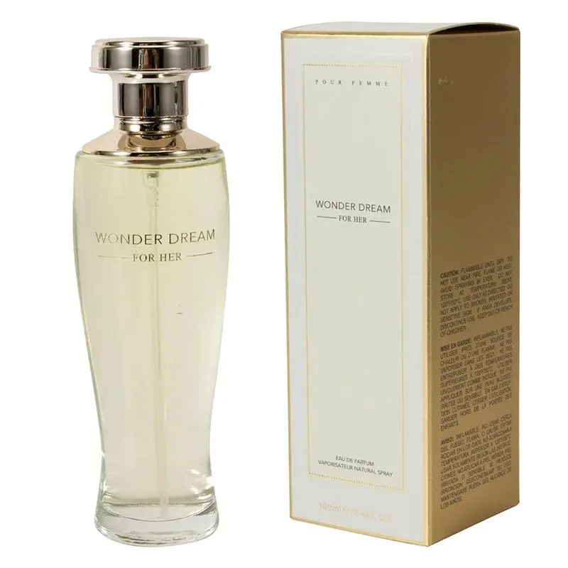 Women's 3.4oz WONDER DREAM EDP Elegant Fragranced Perfume - Top Notes: Sandalwood, Vanilla, White Musk, Cologne Fragrance, Ideal Gift Option, Beauty & Personal Care Product, Women's Perfume