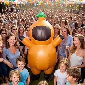 Capybara Inflatable Costume Adult, Funny Inflatable Costumes Blow up Suit Costumes for Adult,Party Cosplay Halloween Costumes