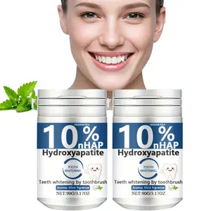 Pearl toothpaste powder for deep cleaning and whitening teeth; 90 g; gentle and non-irritating; contains mint essential oil for fresh breath all day; an everyday dental care product suitable for everyone.