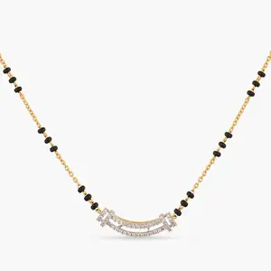 Anila CZ Silver Mangalsutra