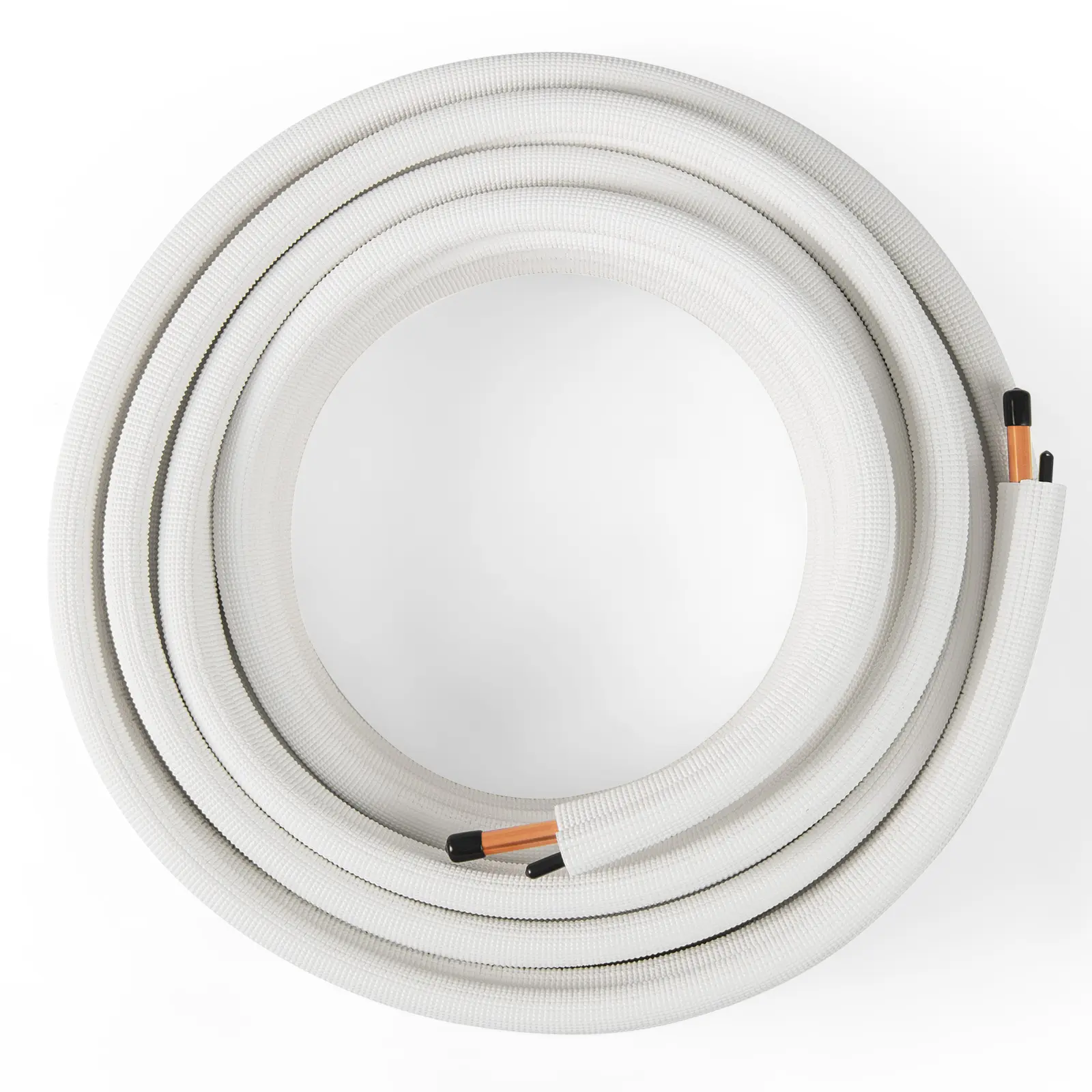 COSTWAY - 50 Feet Mini Split Line Set with 1/4 Inch and 1/2 Inch O.D. Copper Pipes Tubing