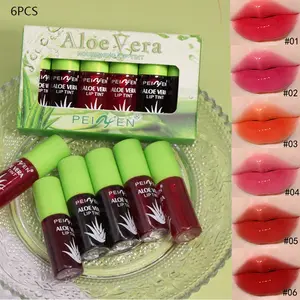 6-pack Moisturizing Glossy Hydrating Lip Gloss Easy to Apply Waterproof Color Rendering Natural Lip Care Cosmetic Makeup