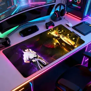 sasuke and Uzumaki Naruto Mouse Pad Mousepad Large Gaming LockEdge Thickened Computer Keyboard Table Desk Mat